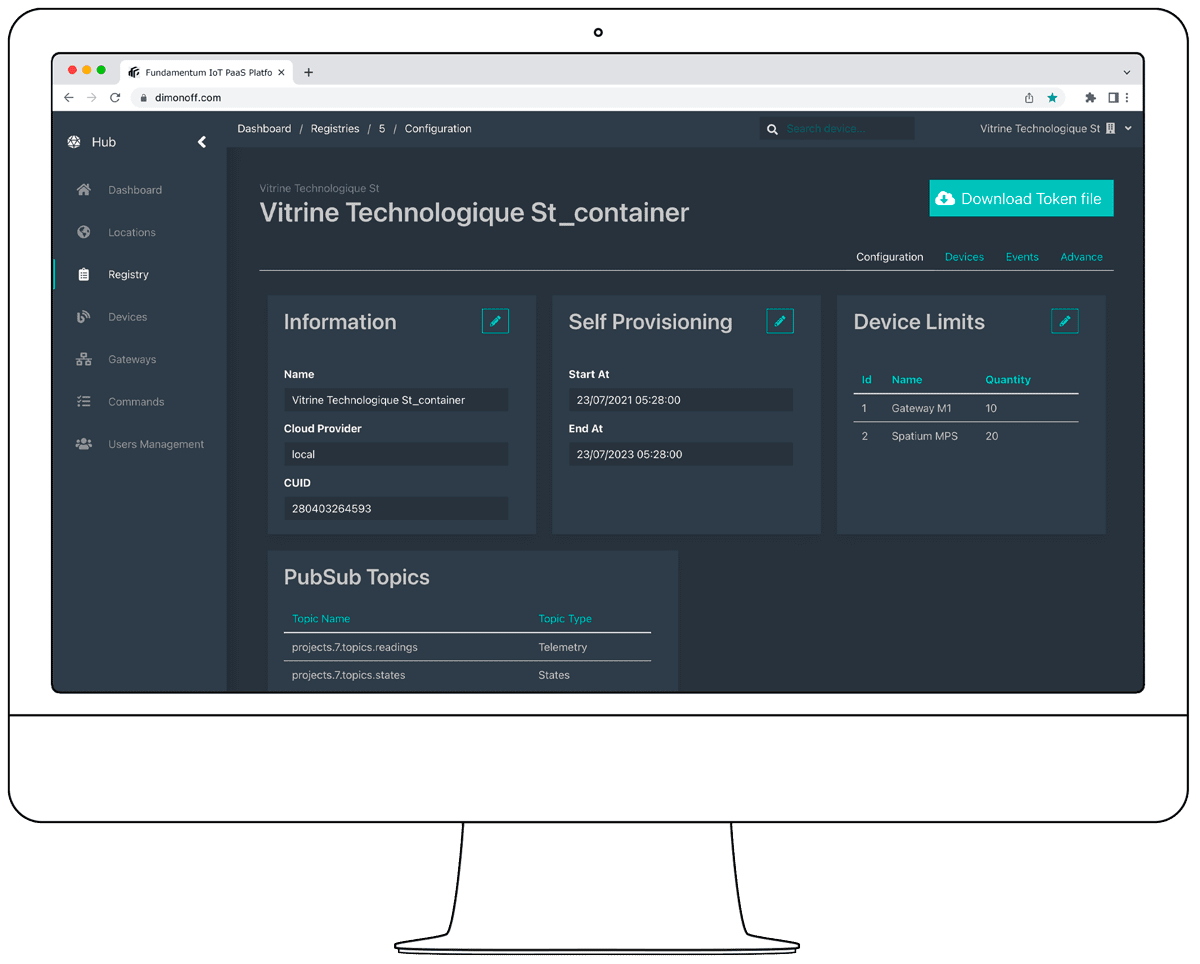 Fundamentum - IoT PaaS for Managing Connected Devices - Amotus